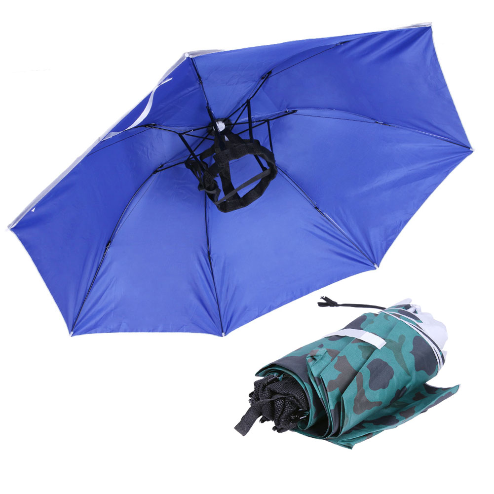 Outdoor Camping Hat - Sombrero Plegable Tipo Paraguas, Impermeable, para