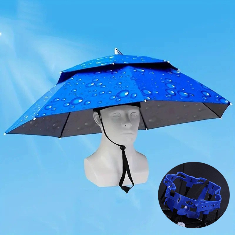 Outdoor Camping Hat - Sombrero de Pesca Plegable de Doble