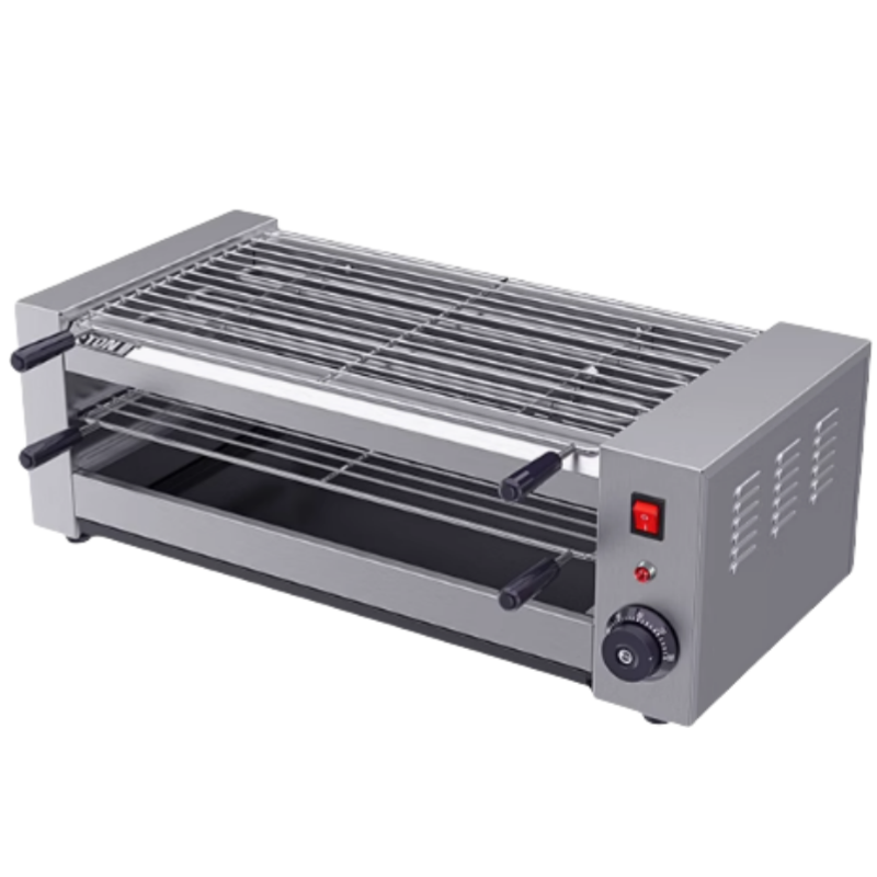 Outdoor Camping Grill - Parrilla Eléctrica Portátil de Acero Inoxidable