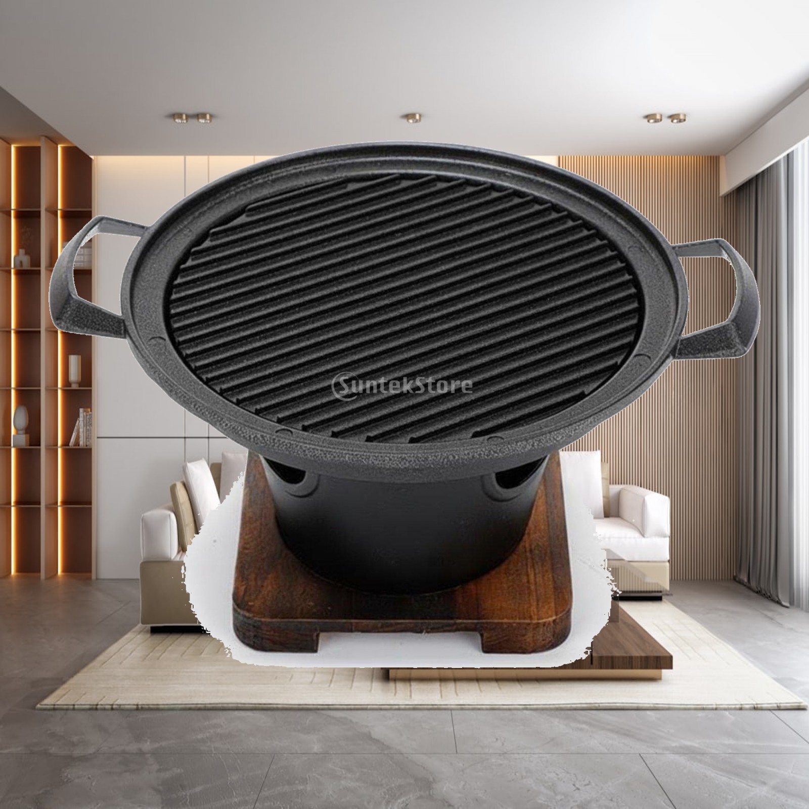 Outdoor Camping Grill - Parrilla Eléctrica Portátil para Exteriores, Mini