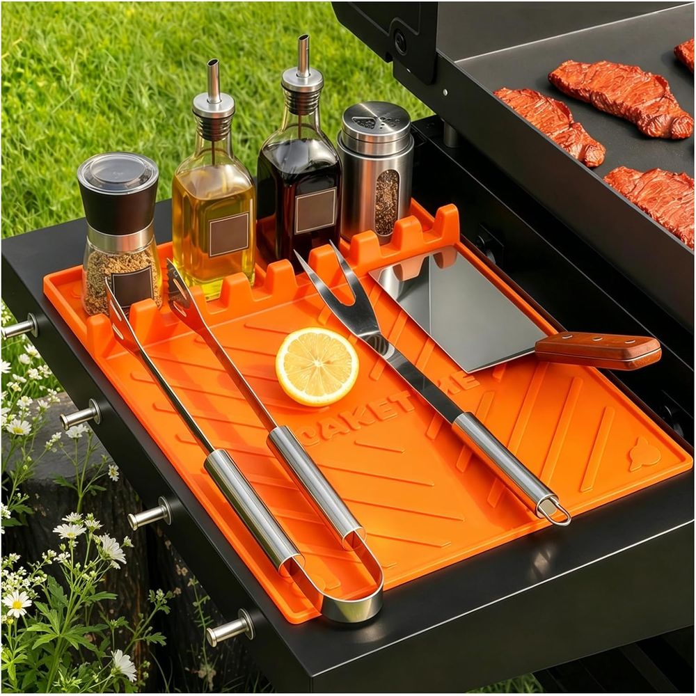 Outdoor Camping Grill - Tapetes de Silicona para Parrilla o