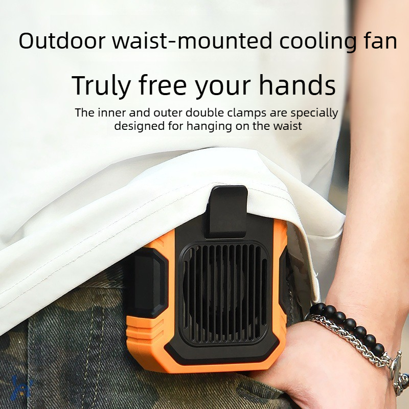 Outdoor Camping Ventilator - Ventilador de Cintura con Clip, Recargable