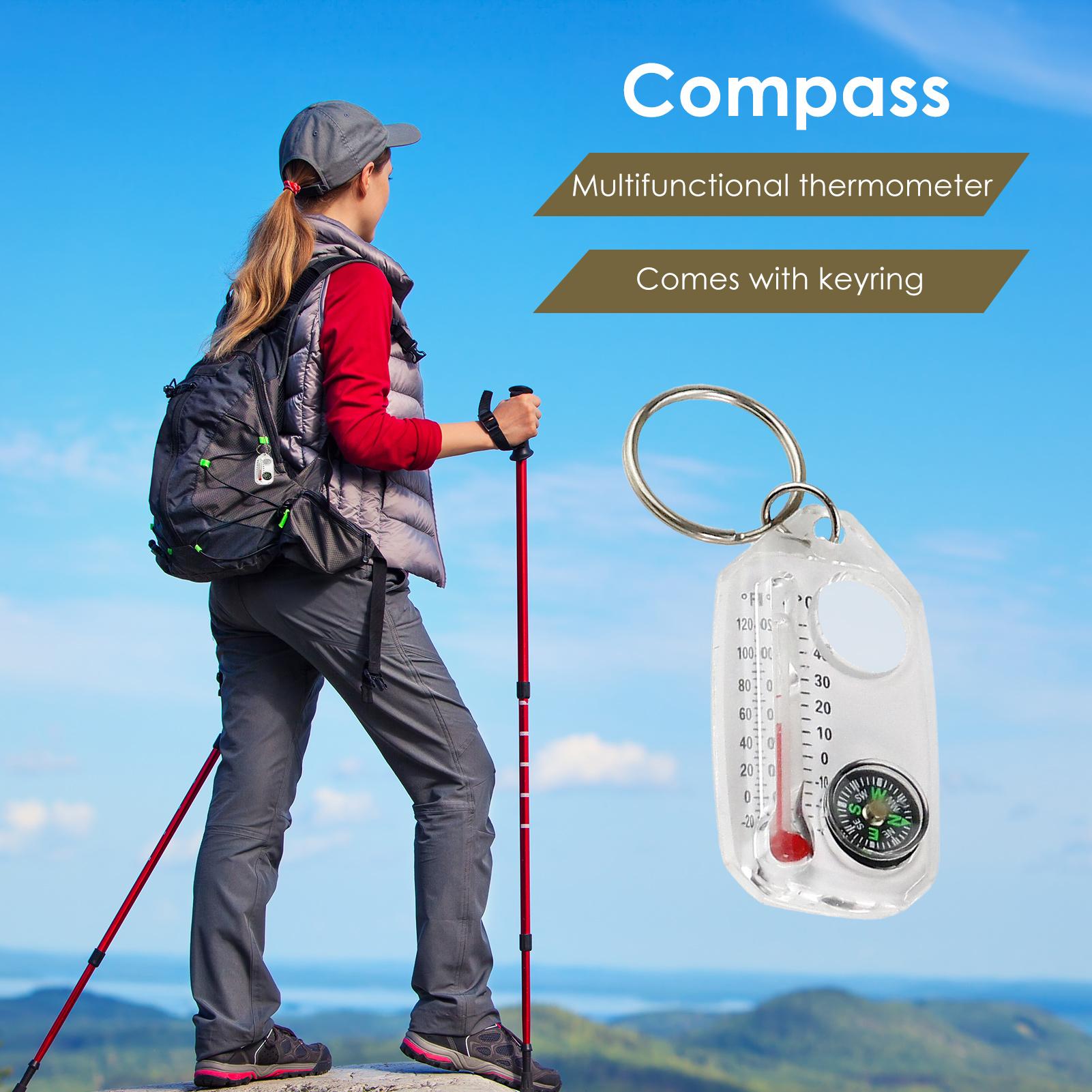 Outdoor Camping Direct - Llavero con Brújula para Exteriores, Equipo