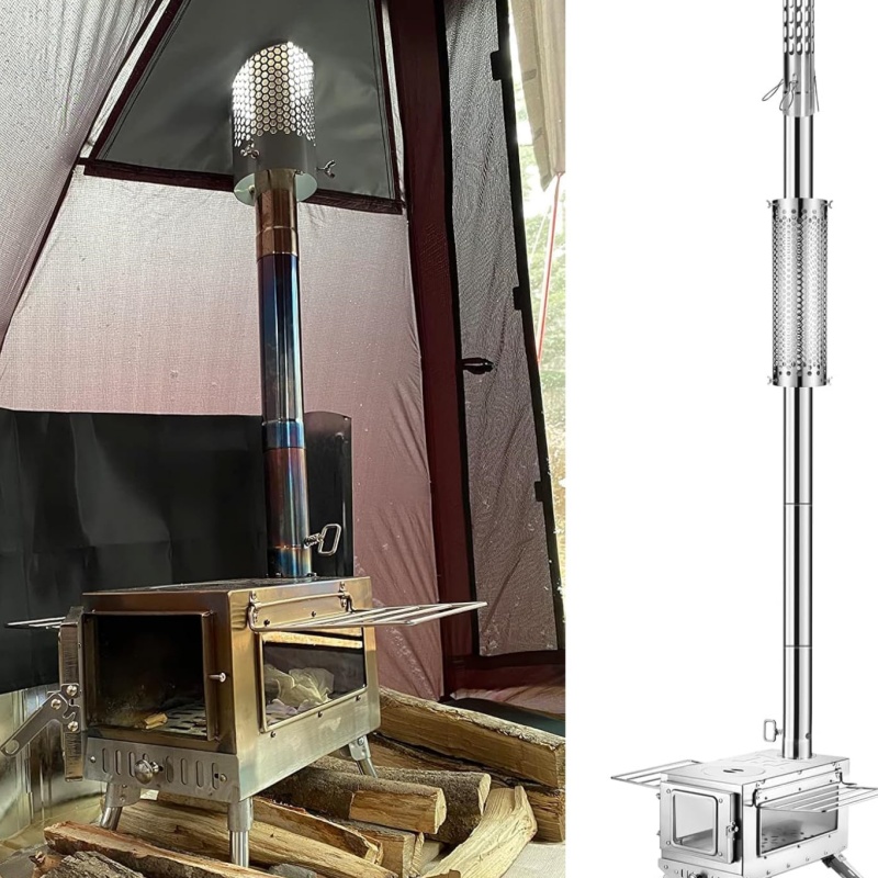 Tubo de estufa de Camping, tub - Outdoor Camping Stove Wood reseña y precio