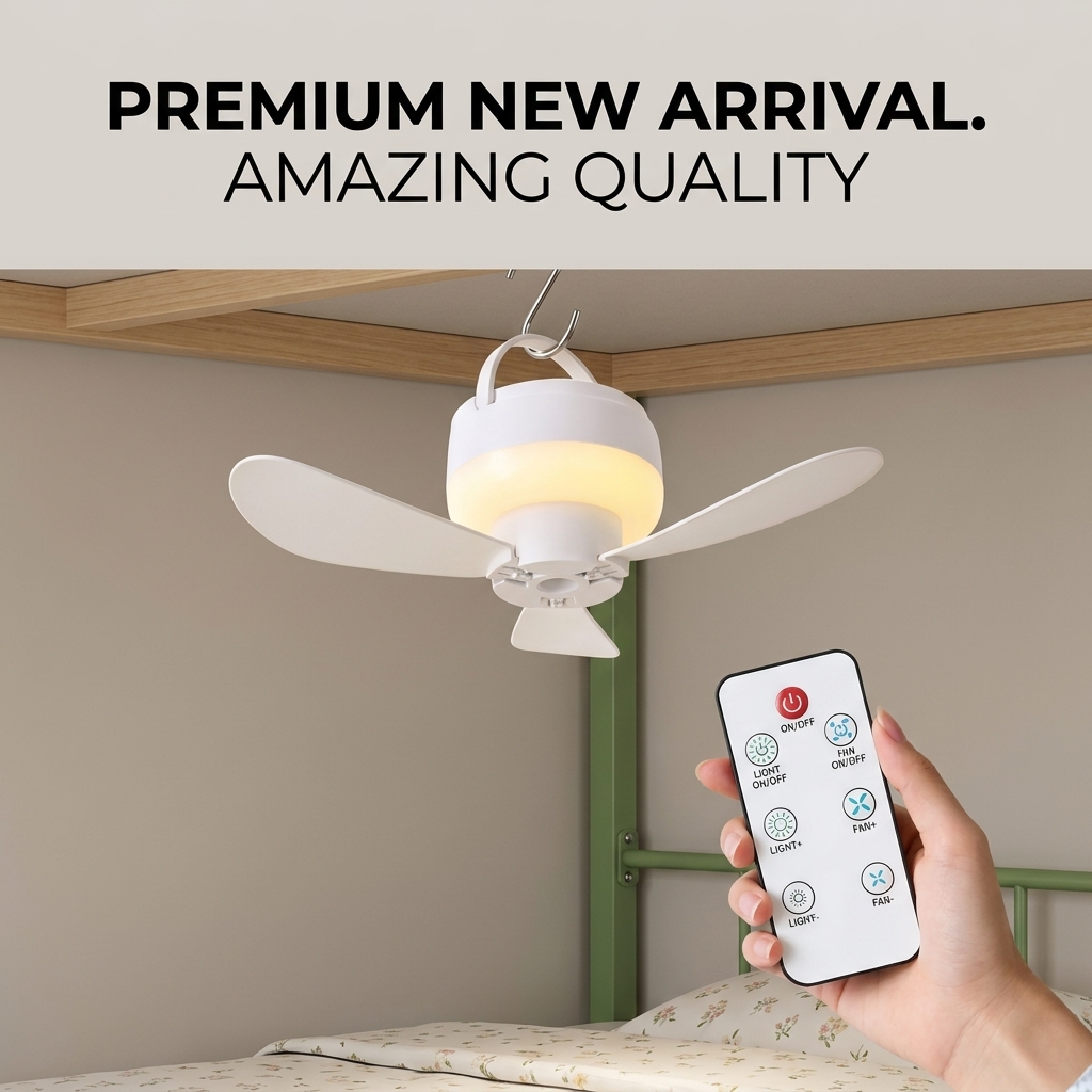 Ventilador de Techo Pequeño, V - Outdoor Camping Ventilator reseña y precio