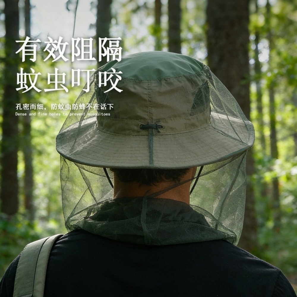 Gorro de pesca ajustable a pru - Outdoor Camping Mosquito Net reseña y precio