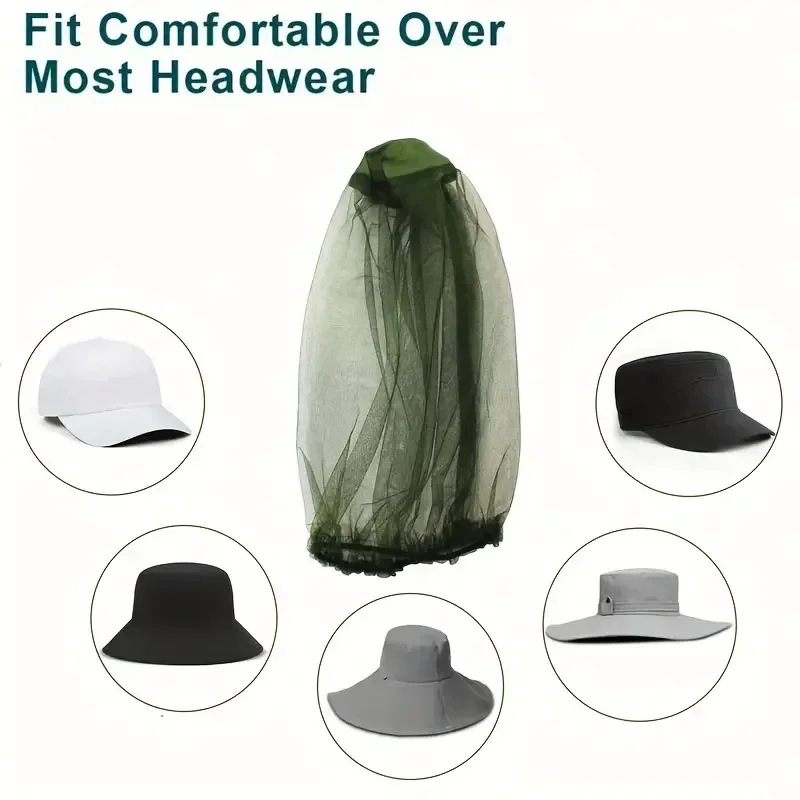 Gorro con malla antimosquitos, - Outdoor Camping Mosquito Net reseña y precio