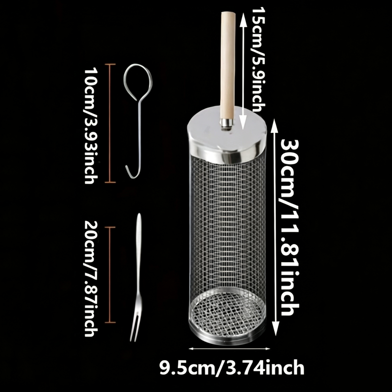 Juego de Cestas Redondas de Ac - Outdoor Camping Grill reseña y precio