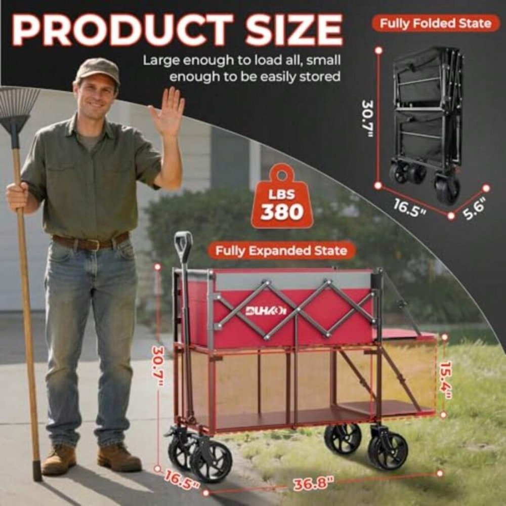 Carrito Plegable de 2 Niveles  - Outdoor Camping Shop reseña y precio