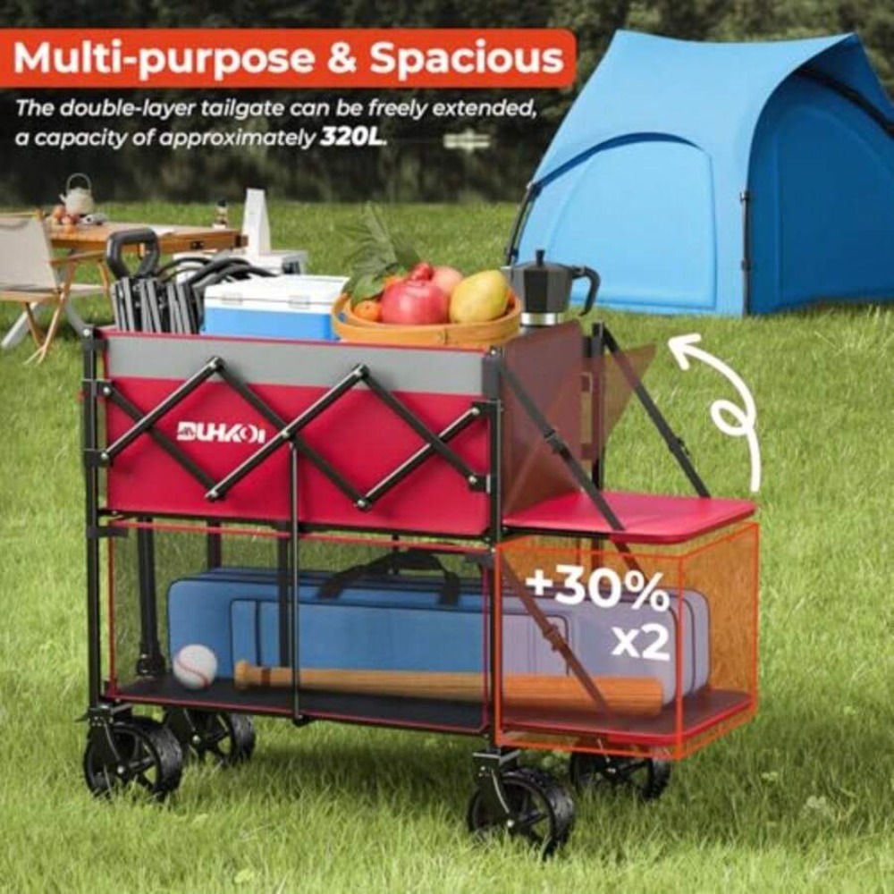 Carrito Plegable de 2 Niveles  - Outdoor Camping Shop reseña y precio