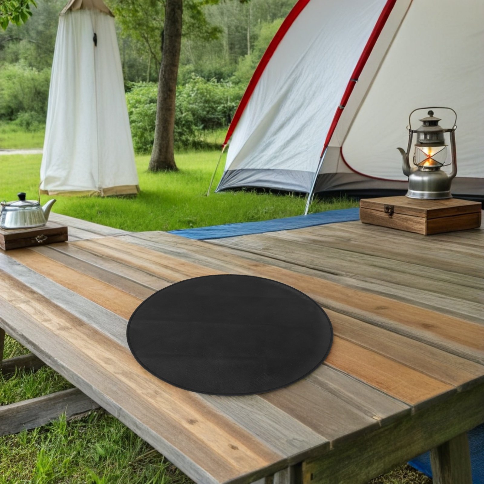 Alfombrilla Redonda Ignífuga p - Outdoor Camping Grill reseña y precio