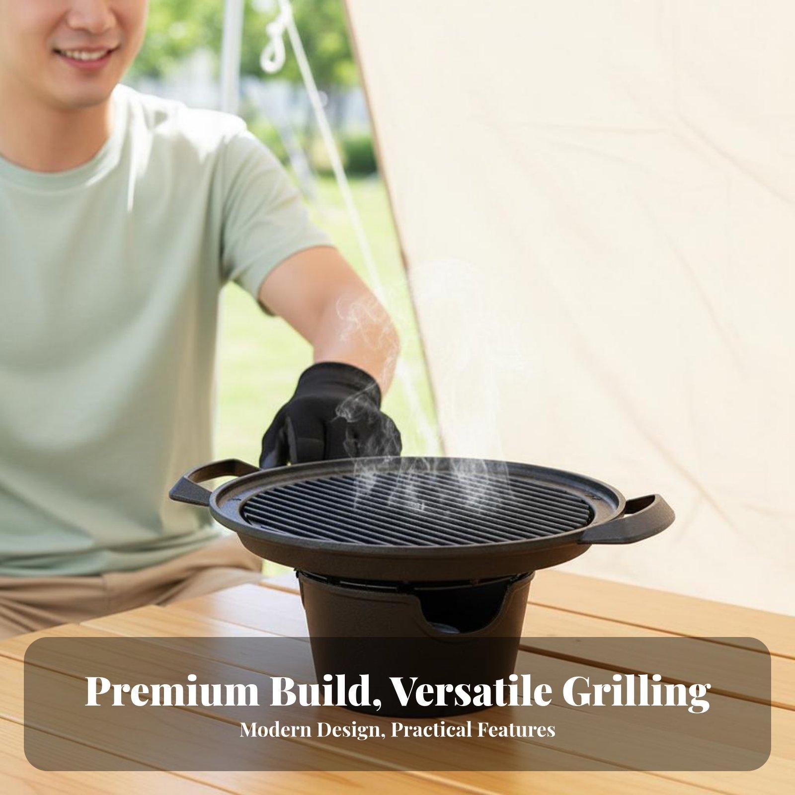 Parrilla Eléctrica Portátil pa - Outdoor Camping Grill reseña y precio