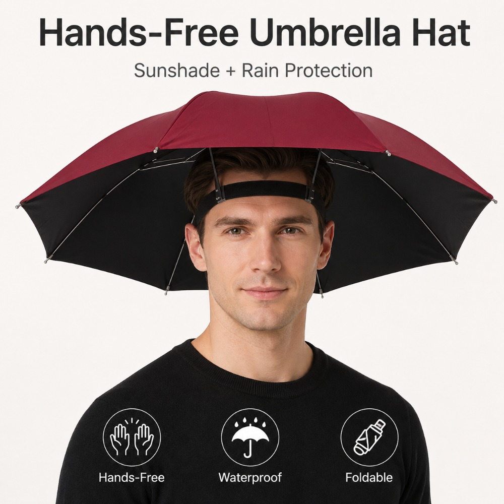 Sombrero Paraguas Plegable, Ma - Outdoor Camping Hat reseña y precio