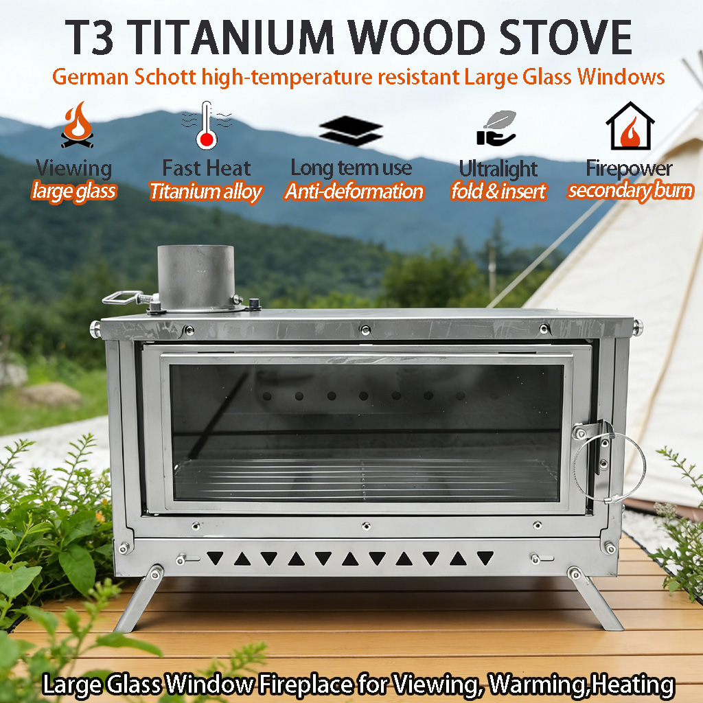 Estufa de tienda de campaña DA - Outdoor Camping Stove Wood reseña y precio
