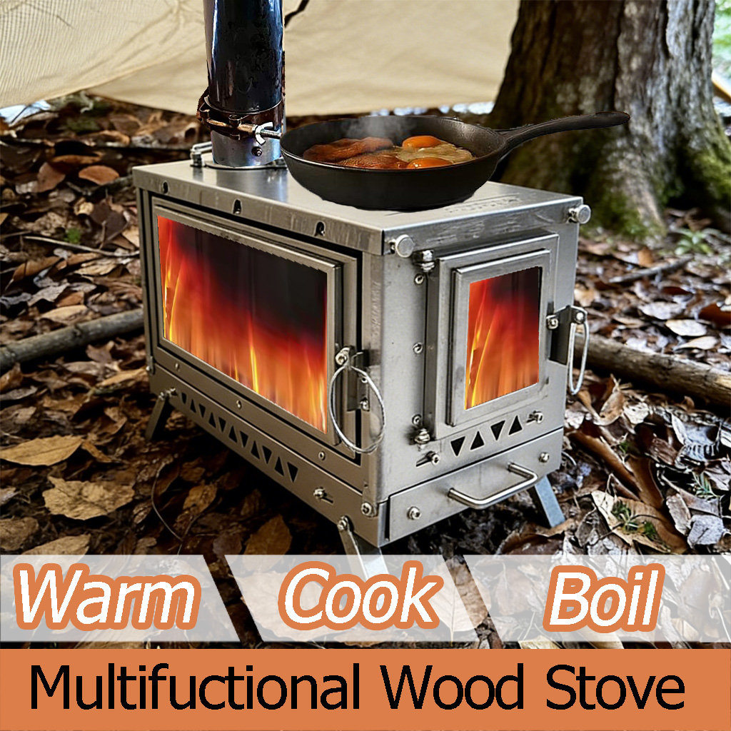 Estufa de tienda de campaña DA - Outdoor Camping Stove Wood reseña y precio