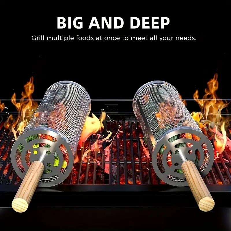 Cesta de acero inoxidable para - Outdoor Camping Grill reseña y precio