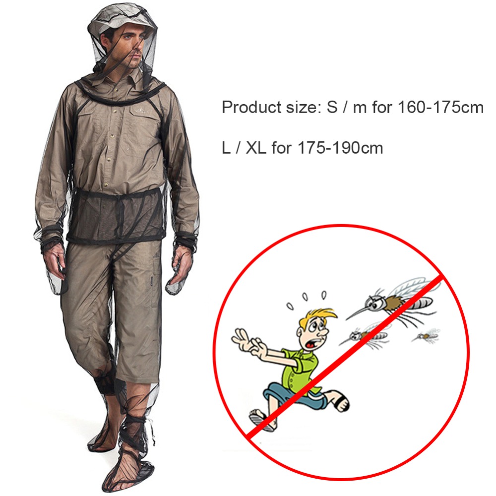 Traje de protección contra mos - Outdoor Camping Mosquito Net reseña y precio