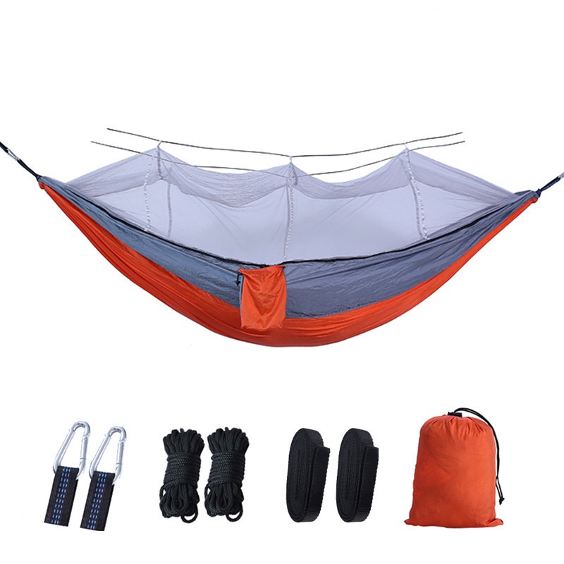 Hamaca individual o doble con  - Outdoor Camping Mosquito Net reseña y precio