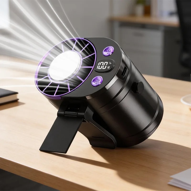 Ventilador de cintura portátil - Outdoor Camping Ventilator reseña y precio