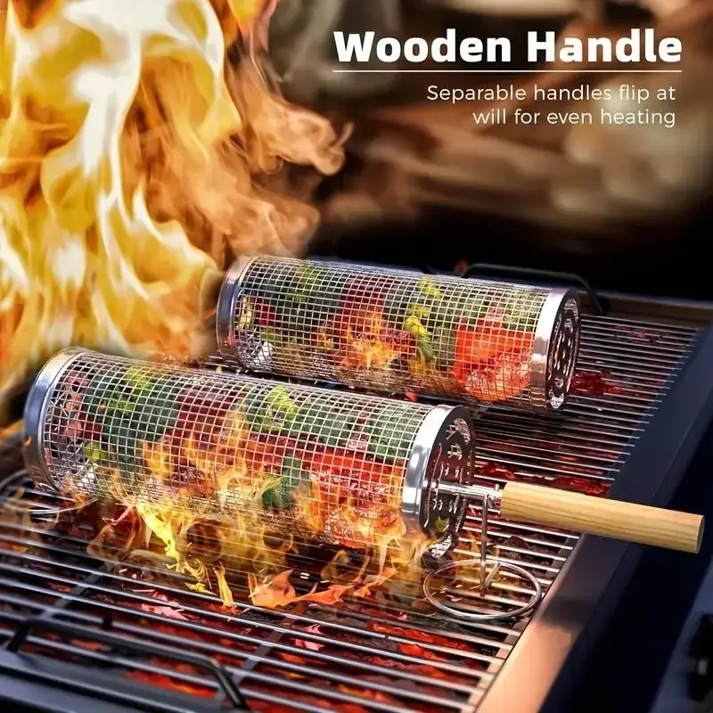 Cesta de acero inoxidable para - Outdoor Camping Grill reseña y precio