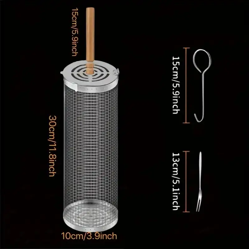 Cesta de acero inoxidable para - Outdoor Camping Grill reseña y precio