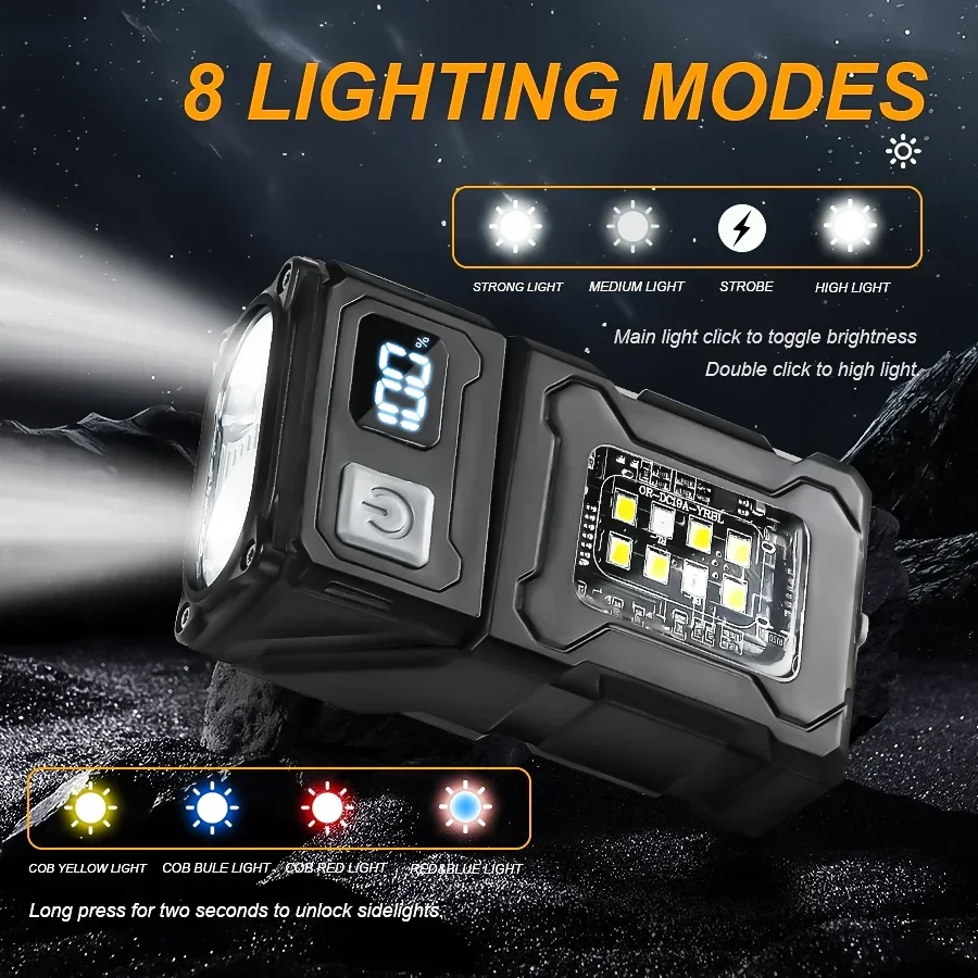 Linterna LED COB portátil, lin - Outdoor Camping Hat reseña y precio