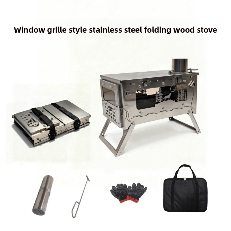 Estufa de Leña Plegable Portát - Outdoor Camping Stove Wood reseña y precio