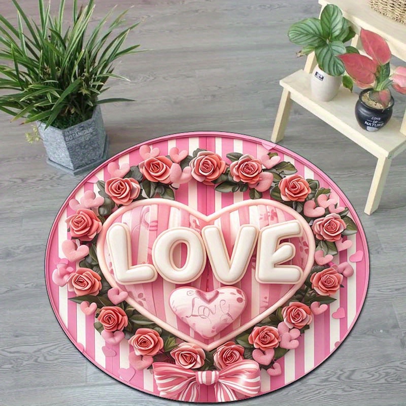 Estera redonda de pareja flora - Outdoor Camping Decor Ideas reseña y precio