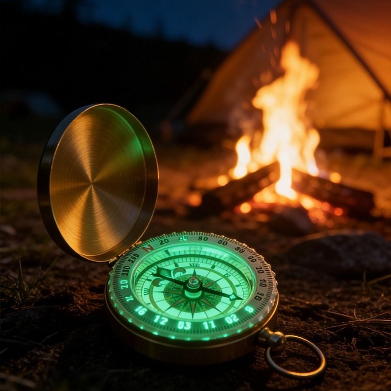 Brújula de Bolsillo de Latón d - Outdoor Camping Direct reseña y precio