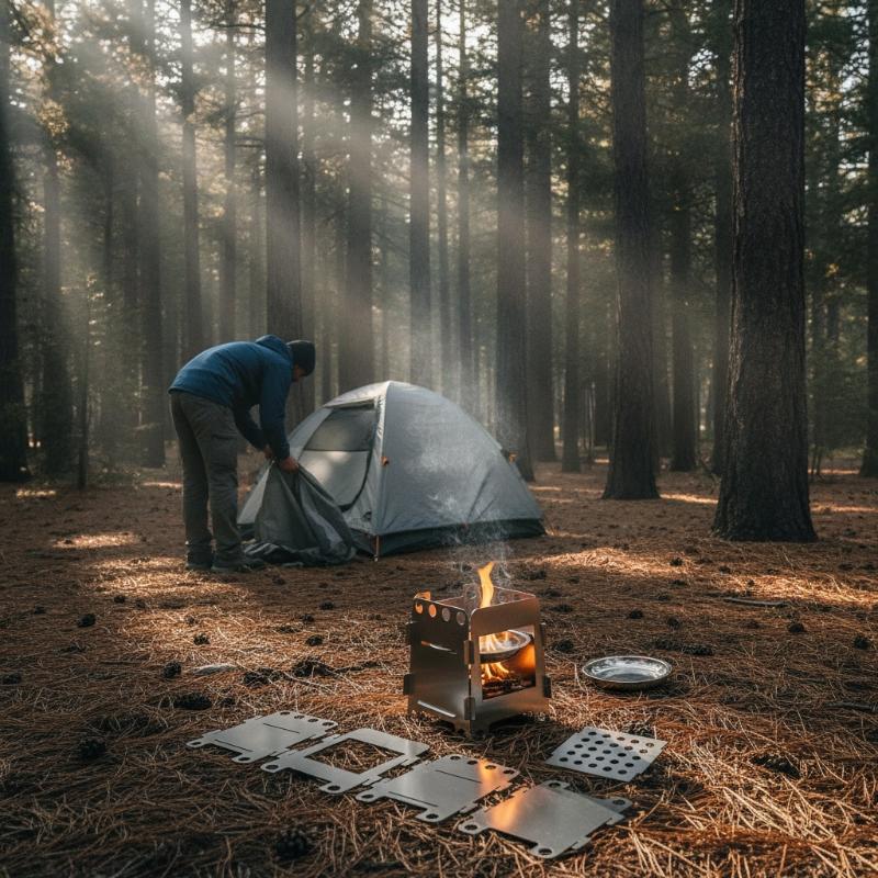 1 Estufa de leña plegable para - Outdoor Camping Stove Wood reseña y precio