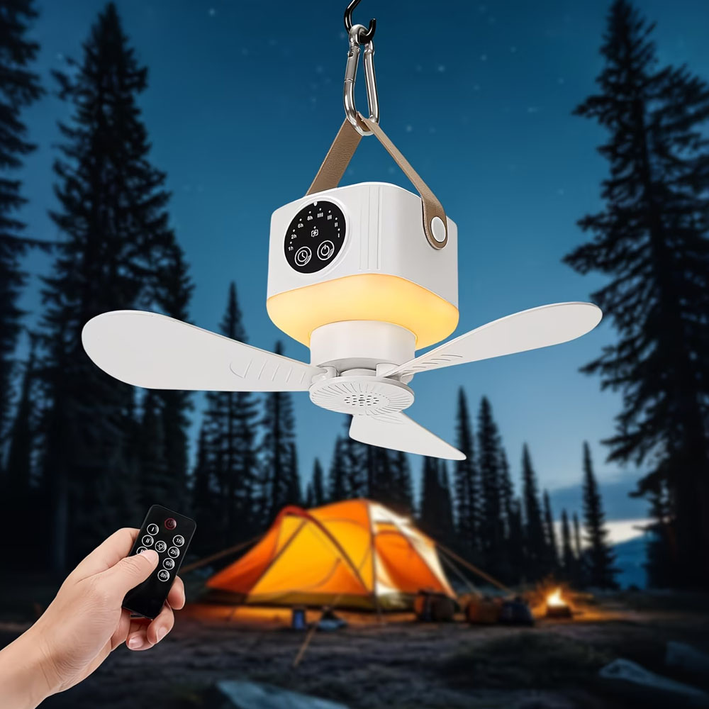 Ventilador de Techo Portátil c - Outdoor Camping Ventilator reseña y precio