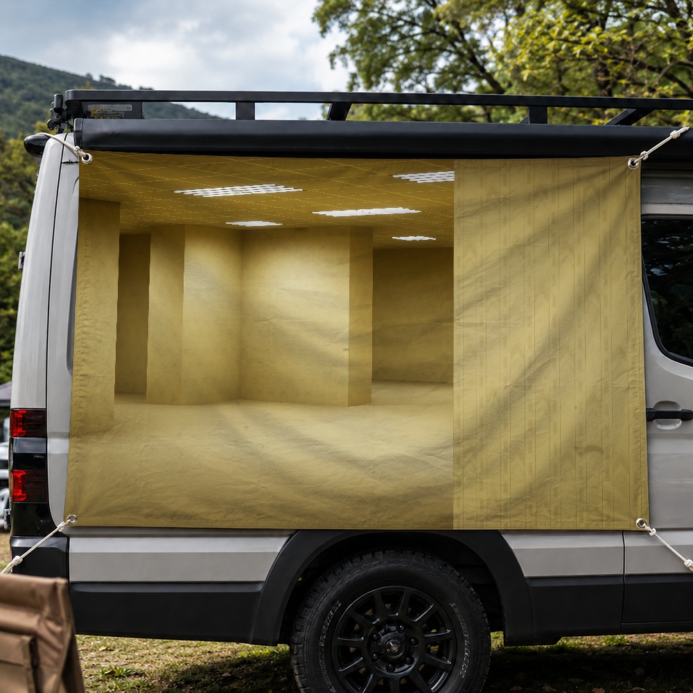 Bandera para exteriores con di - Outdoor Camping Movies reseña y precio