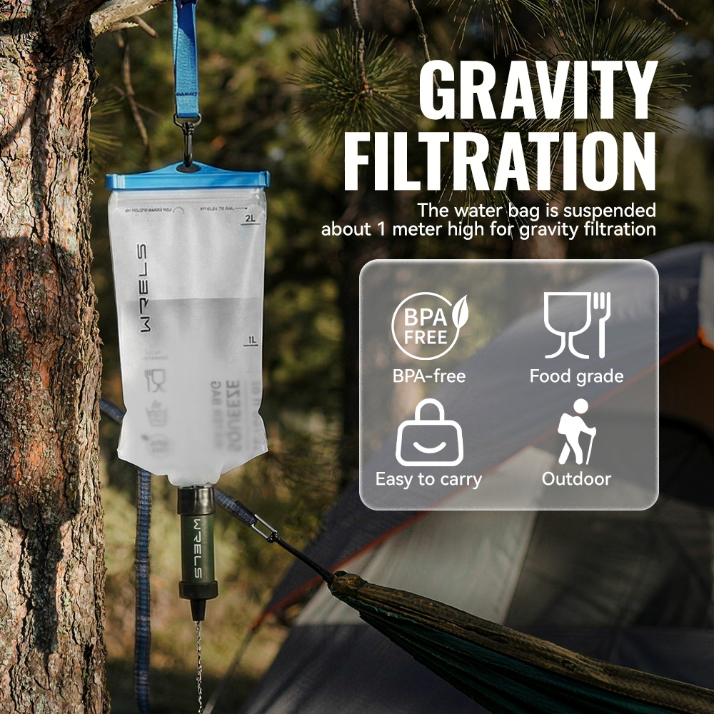 Filtro de Agua Portátil WRELS  - Outdoor Camping Direct reseña y precio