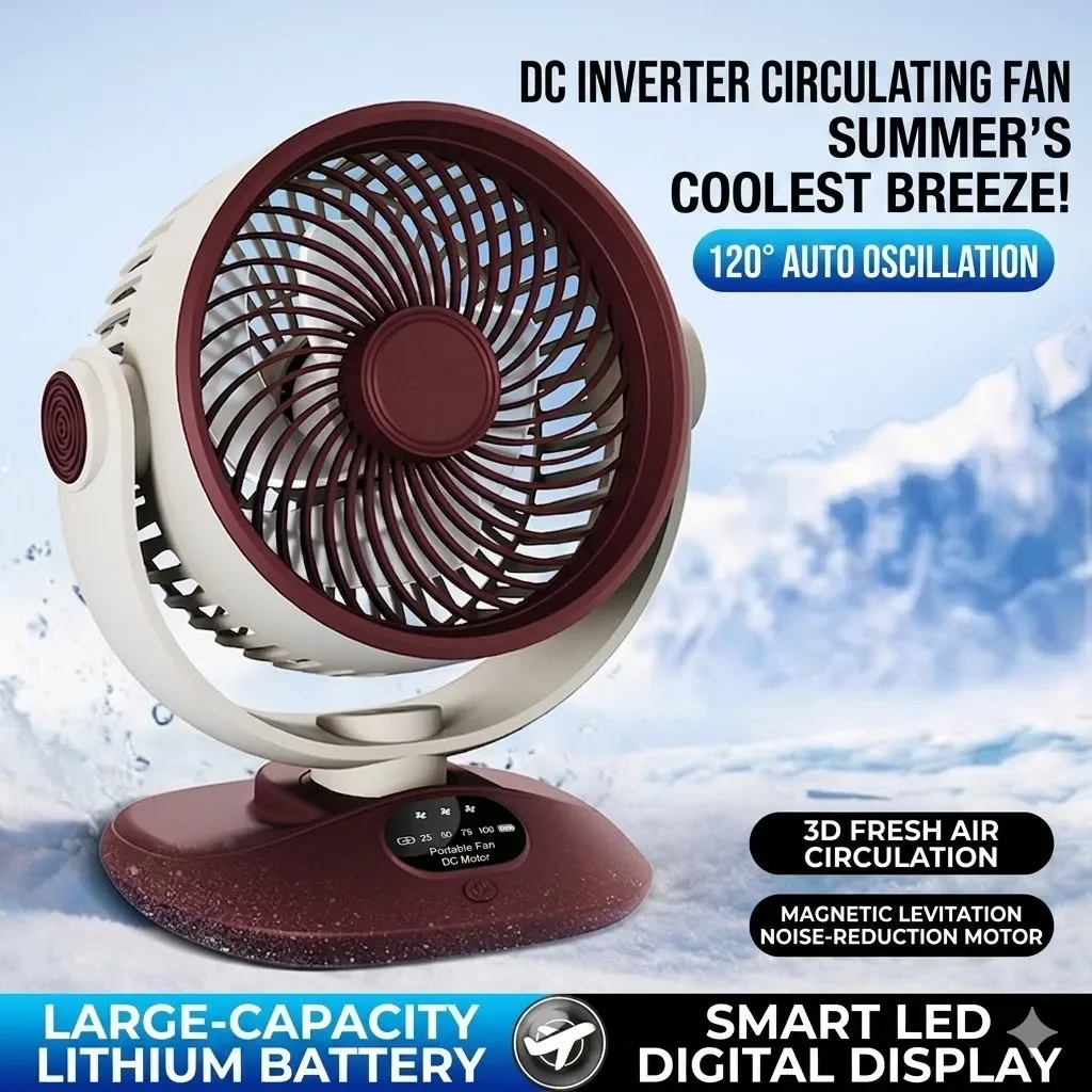 Ventilador de escritorio recar - Outdoor Camping Ventilator reseña y precio
