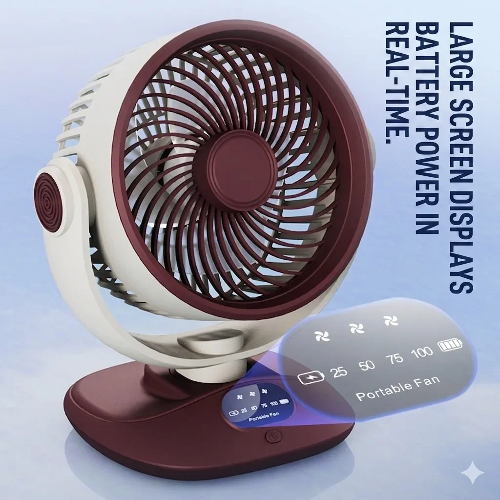 Ventilador de escritorio recar - Outdoor Camping Ventilator reseña y precio