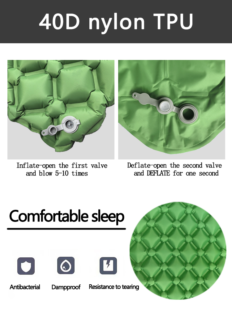 Colchón Inflable para Acampar, - Outdoor Camping Inflatable Tent reseña y precio